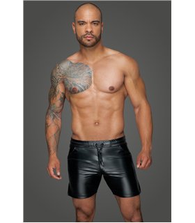 Powerwetlook shorts in comfortable length - 3XL