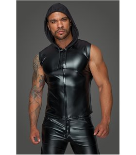 Hooded Shirt with 2-way zipper - 3XL