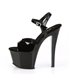 Plateau High Heels SKY-309CRS - Schwarz/Silber