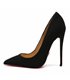 Giaro Pumps Taya Black Velour with black sole instead of pink sole