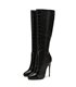 Giaro Stiefel Brandy Schwarz Krokodilmuster 