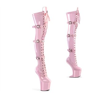 Pink hot sale shiny boots