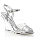 Wedges LOVELY-442 - PU Silver