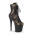 FLAMINGO-1020CM platform ankle boots - camouflage colors | Pleaser