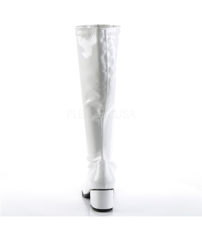 Retro Stiefel RETRO-300 - Lack Weiß