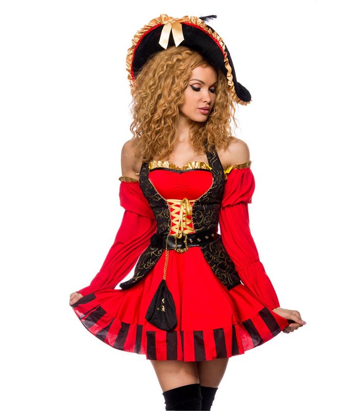 Sexy edles Piraten Kostüm Karneval Halloween kaufen