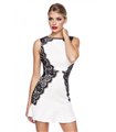Lace Dress white/black mini Dresses