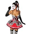 Harlequin Costume red/black/white Clowns & Harlequins