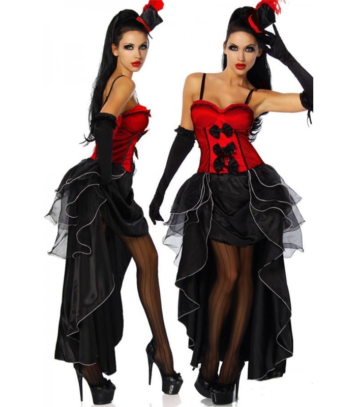 Sexy Cabarett-Kostüm Karneval Halloween