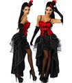 Cabaret Costume rose/black Burlesque
