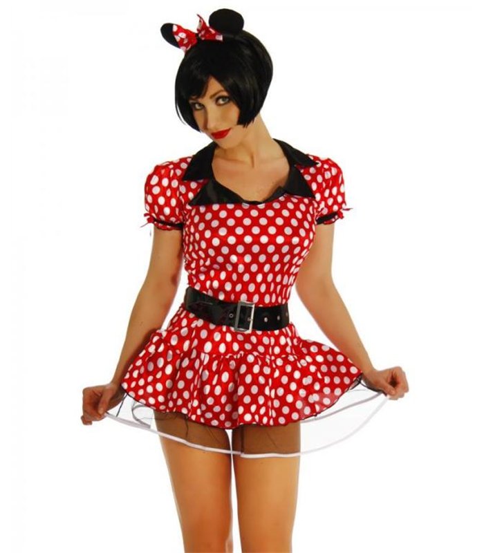 Sexy Minnie Mouse-Kostüm Karneval Halloween