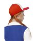 Kostüm lässige Baseball-Kappe rot/weiss
