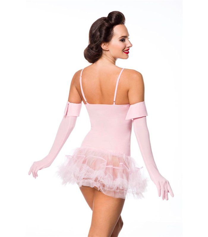 Sexy Minikleidchen mit angesetztem Petticoat pink