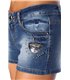 Atixo Jeans-Shorts mit Paillettenapplikation blau - Hosen & Leggings
