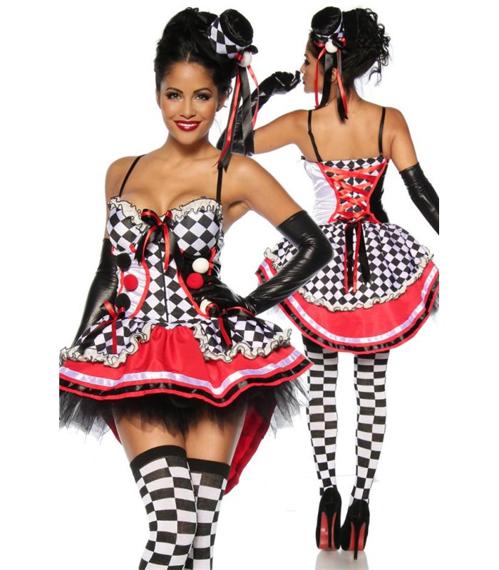 Sexy Harlekinkostüm Karneval Halloween original kaufen