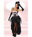 Cabaret Costume rose/black Burlesque