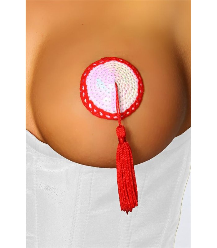 Nipple Patches white/red Nipple Patches