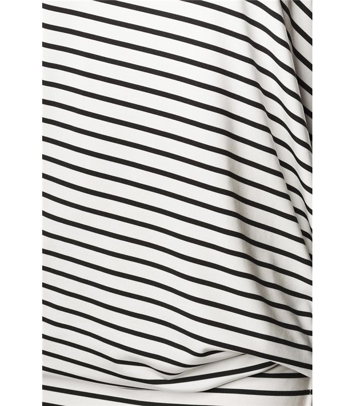 Atixo Oversize-Kleid schwarz/weiß