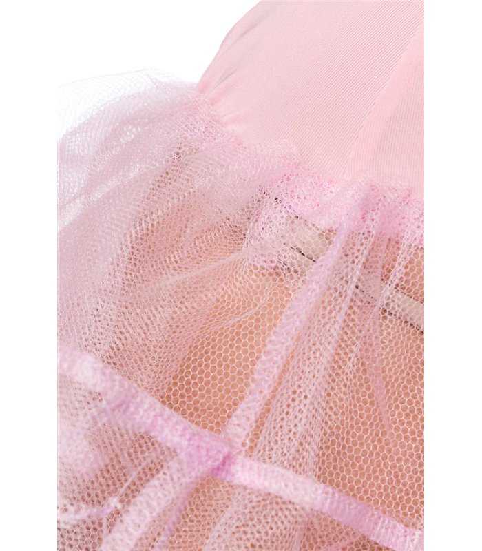 Sexy Minikleidchen mit angesetztem Petticoat pink