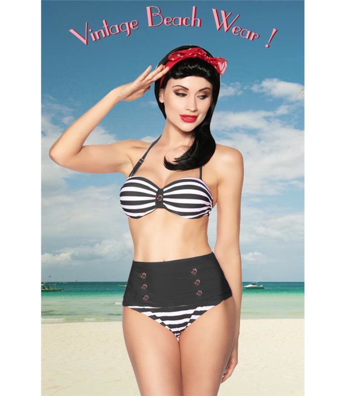 Sexy Vintage-Bandeau-Bikini  Beachwear - Summer