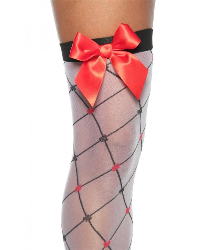 Sexy Stockings mit aufreizenden Schleifen mehrfarbig