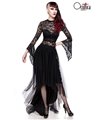 Gothic tulle skirt with veil Black 90011 | Ocultica
