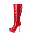 Giaro Plateau Boots BEVERLEY Red Shiny