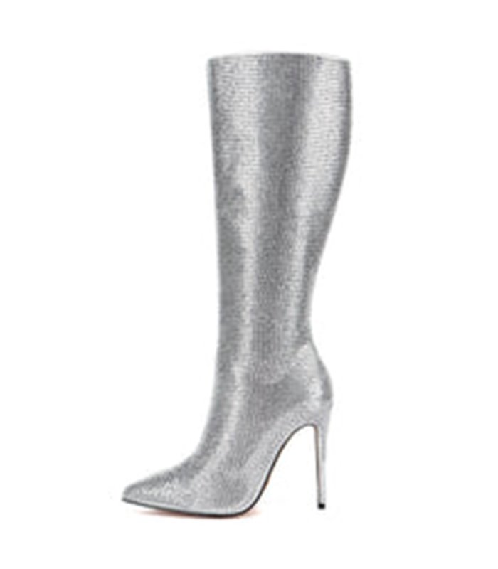 Giaro Stiefel MARBELLA Silber Glitzernd