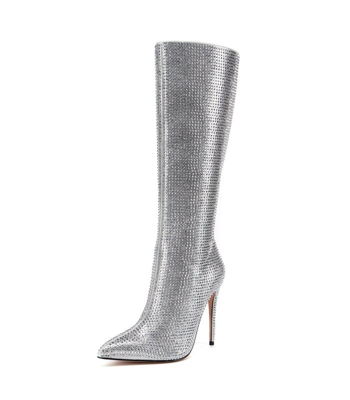 Giaro Stiefel MARBELLA Silber Glitzernd