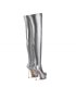 ---Giaro Overkne Stiefel BRISA Neon Silber Matt