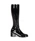 Retro Knee Boot RETRO-300 - Patent black