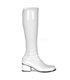 Retro Knee Boot RETRO-300 - Patent white