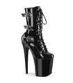 FLAMINGO-1043 - Platform ankle boots - black Shiny | Pleaser