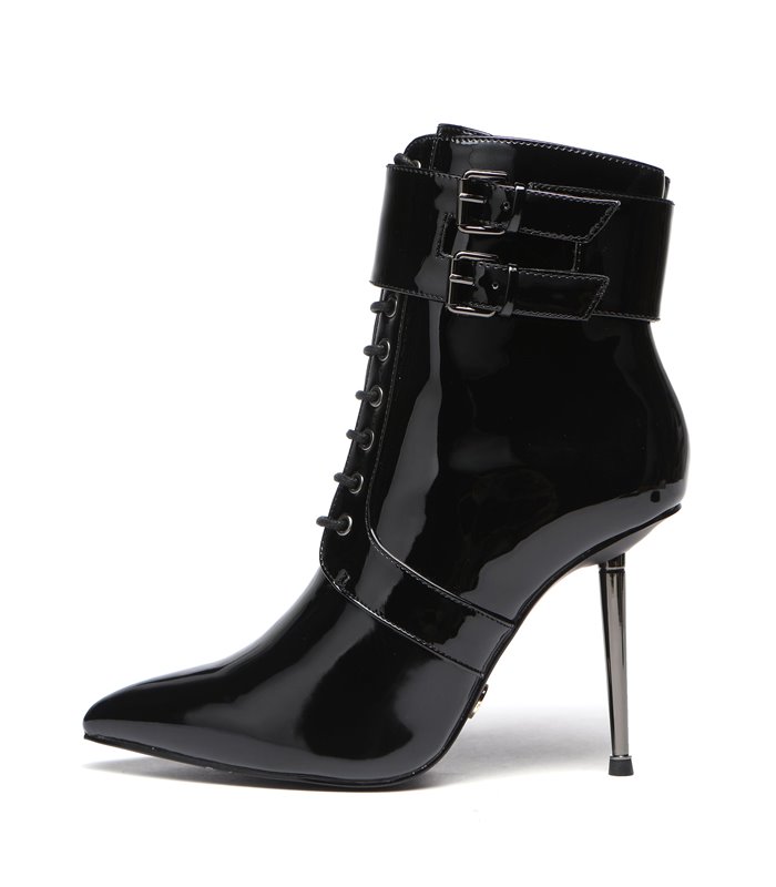 Giaro Ankle Boots LESSORA BLACK SHINY