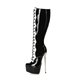 Giaro Boots Fascinate Zwart Wit Lakleer