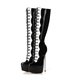 Giaro Stiefel Fascinate Schwarz Weiß Lack