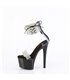 PASSION-727RS - Platform high heel sandal - black Shiny /glitter | Pleaser