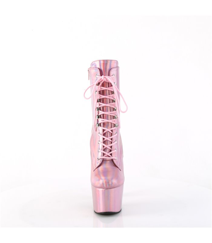 ADORE-1020HG - Platform Ankle Boots - Pink Shimmering | Pleaser