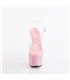 BEJEWELED-708RRS - Plateau sandaal met hoge hak - roze met strass | Pleaser