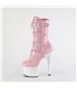 ADORE-1046TT - Platform Ankle Boots - Pink/White Shiny | Pleaser