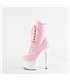 ADORE-1020 - platform ankle boot - pink/white shiny | Pleaser