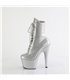 ADORE-1020GP - platform ankle boots - silver shiny with glitter | Pleaser