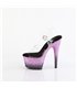 ADORE-708SS - Platform high heel sandal - black/pink glitter color gradient | Pleaser