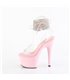 ADORE-791-2RS - Platform high heel sandal - pink/clear with rhinestones | Pleaser