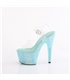 BEJEWELED-708RRS - Platform high heel sandal - turquoise with rhinestones | Pleaser