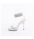 CHIC-40 - Sandalette - Silber/Strass | Fabulicious