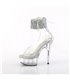DELIGHT-624RS-02 - Platform high heel sandal - clear with rhinestones | Pleaser