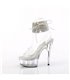 DELIGHT-691-2RS - Plateau High Heel Sandalette - Klar mit Strass | Pleaser