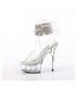 DELIGHT-691-2RS - Platform high heel sandal - clear with rhinestones | Pleaser