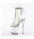 FLAMINGO-1018C-2RS - Platform ankle boots - clear with rhinestones | Pleaser